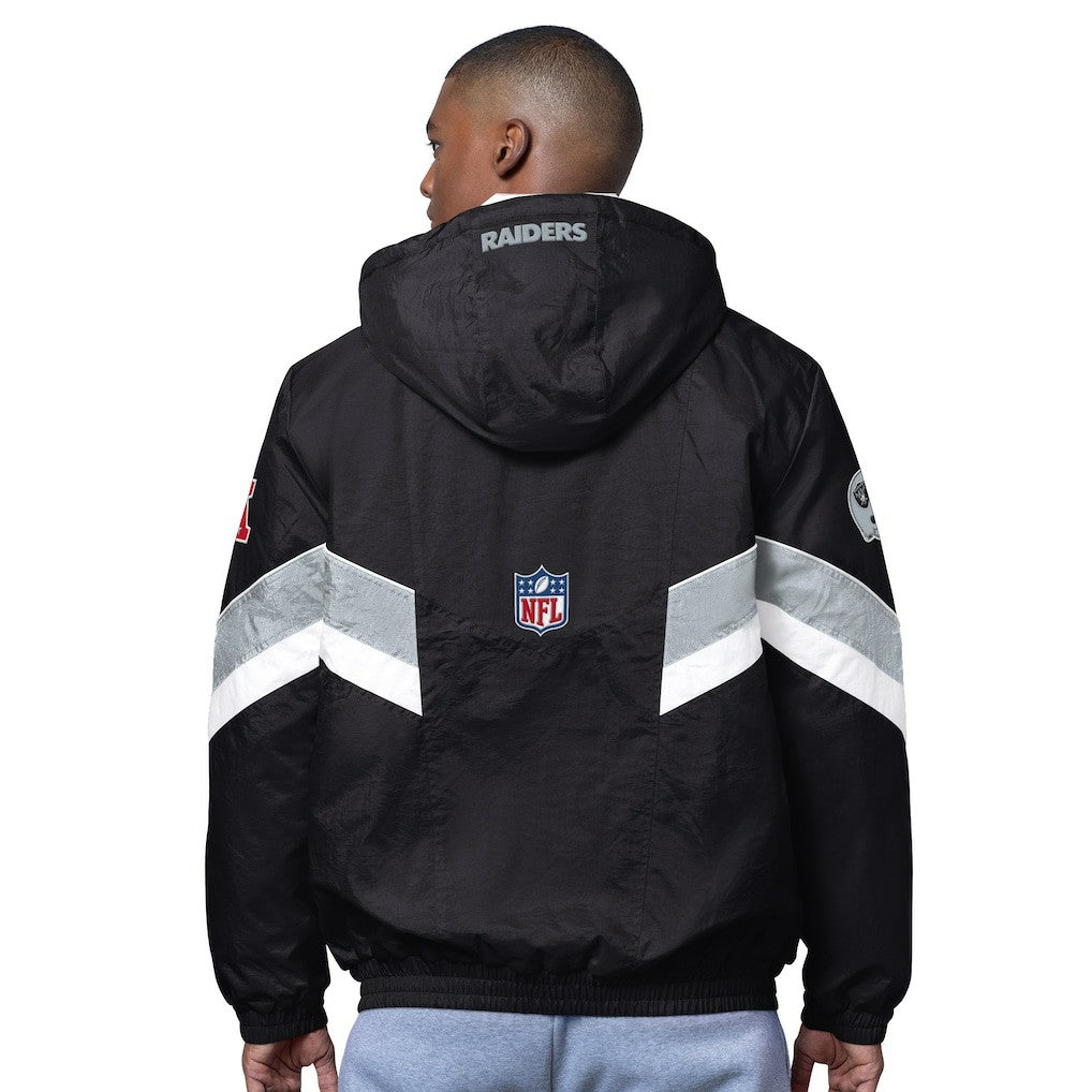 Las Vegas Raiders OVO x Starter Sideline Full-Snap Puffer Jacket Black