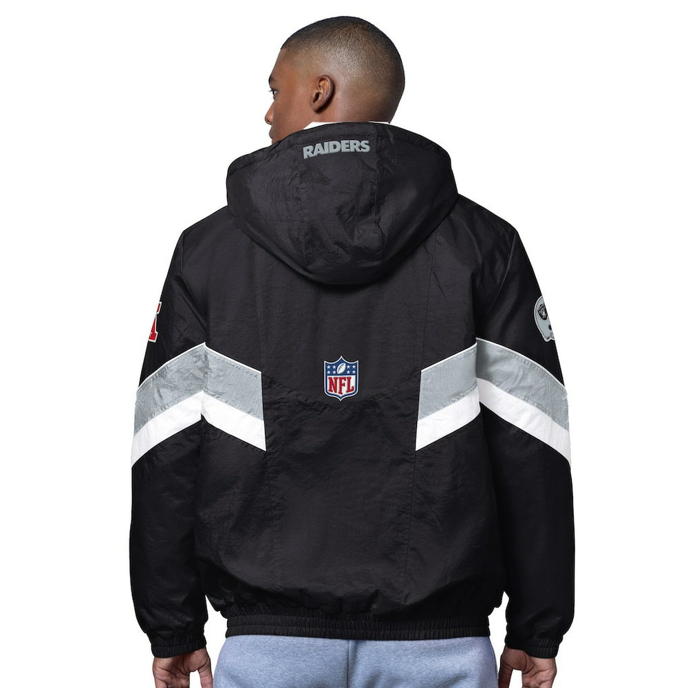 Las Vegas Raiders OVO x Starter Sideline Full-Snap Puffer Jacket Black