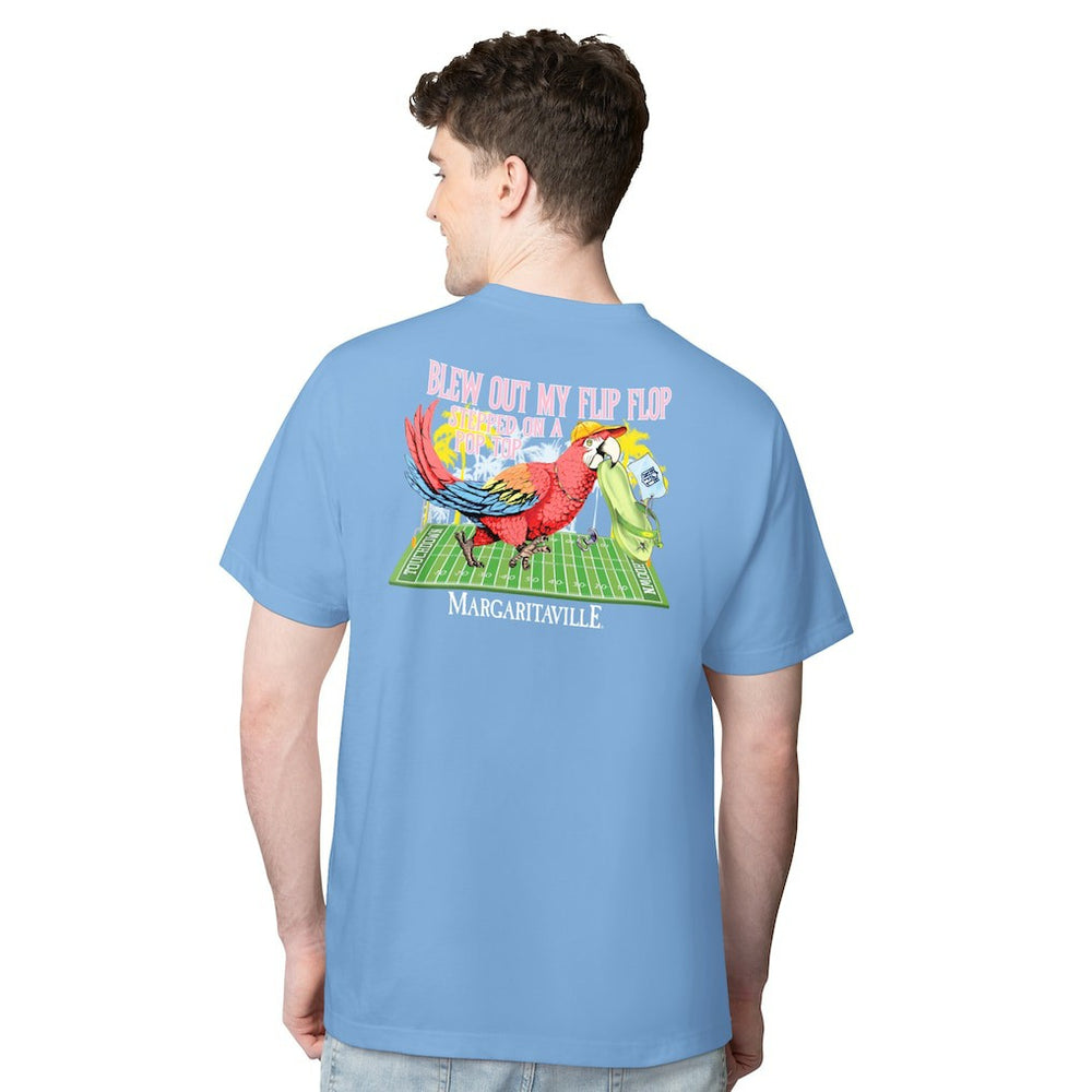 Dallas Cowboys Margaritaville Flip Flop T-Shirt Light Blue