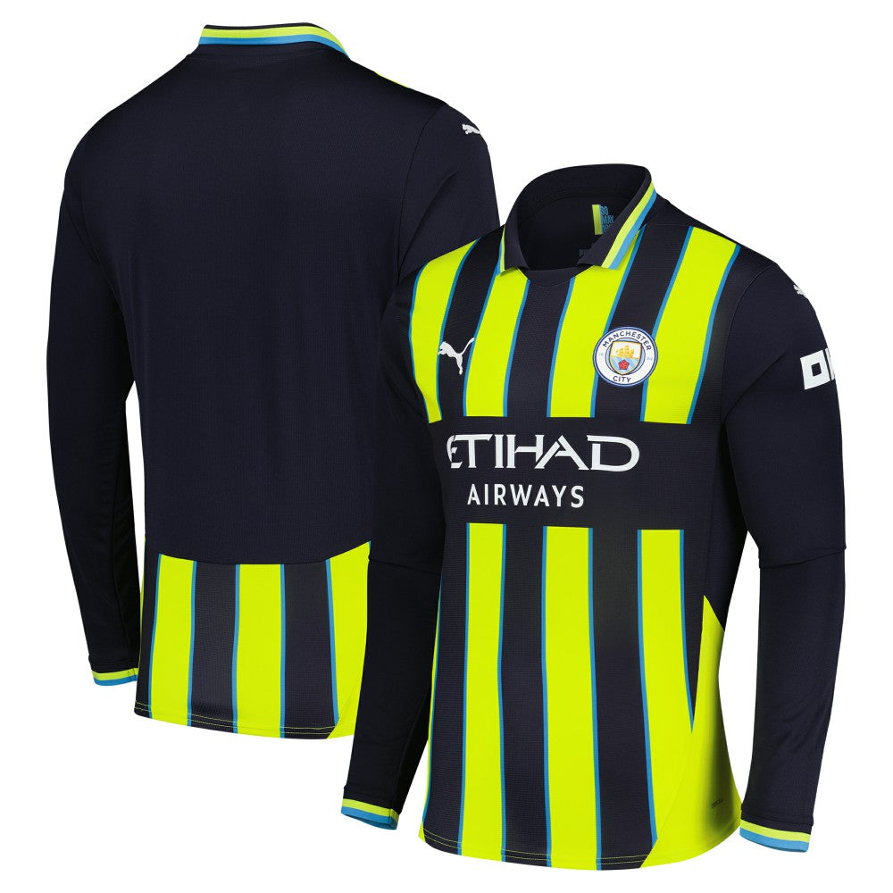 Manchester City 2024/25 Away Replica Long Sleeve Jersey Navy - Puma