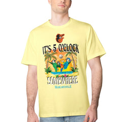 Baltimore Orioles Margaritaville Five O'Clock Graphic T-Shirt - Yellow - MLB Sale