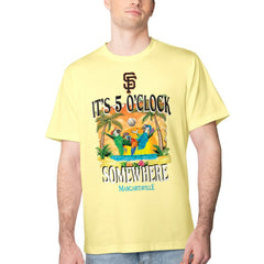 San Francisco Giants Margaritaville Five O'Clock Graphic T-Shirt - Yellow - MLB Lifestyle