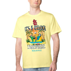 St. Louis Cardinals Margaritaville Five O'Clock Graphic T-Shirt - Yellow - MLB Lifestyle