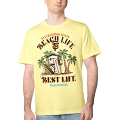 San Francisco Giants Margaritaville Beach Hut Graphic T-Shirt - Yellow - MLB Sale