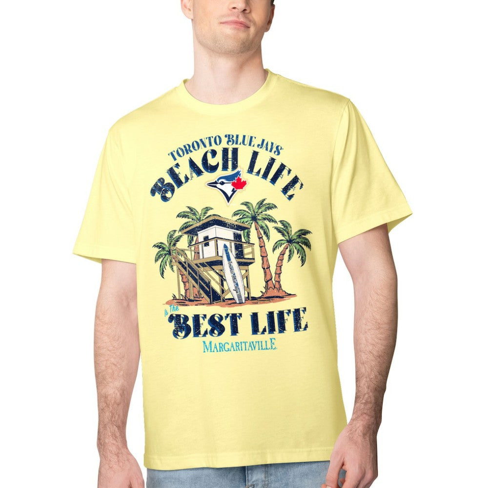 Toronto Blue Jays Margaritaville Beach Hut Graphic T-Shirt - Yellow - MLB on Sale