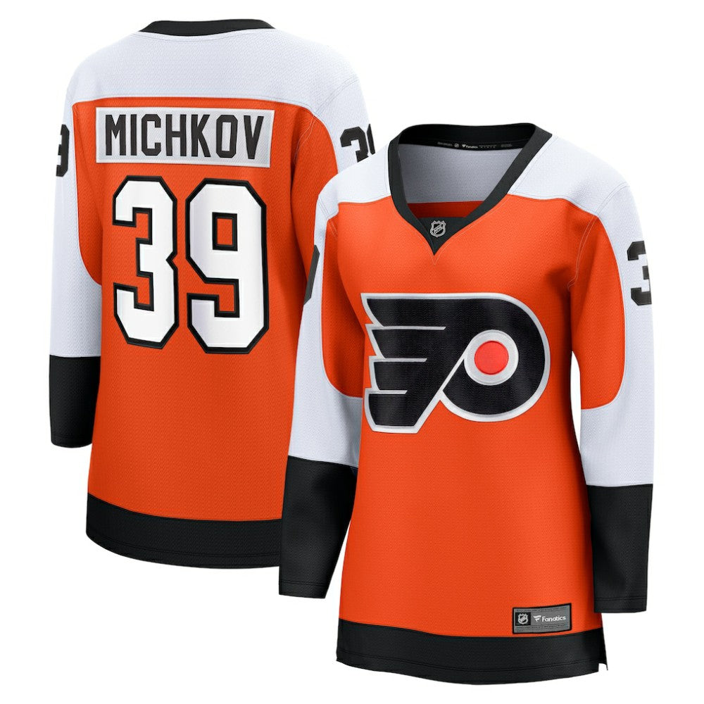 Matvei Michkov Philadelphia Flyers Fanatics Women's Home Breakaway Jersey - Orange - NHL 201978023