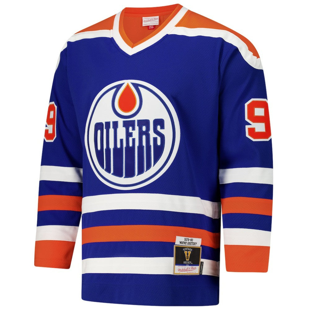 Wayne Gretzky Edmonton Oilers 1979-80 Power Play Jersey - Royal - NHL 201979061