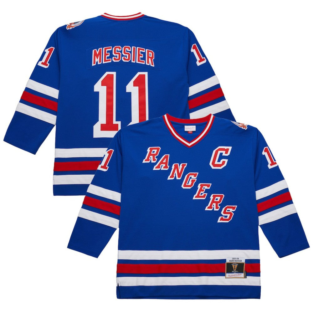 Mark Messier New York Rangers 1993-94 Power Play Jersey - Royal - NHL 201979064