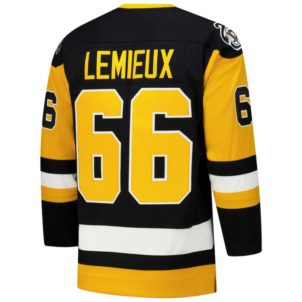Mario Lemieux Pittsburgh Penguins 1991-92 Power Play Jersey - Black - NHL 201979067