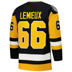 Mario Lemieux Pittsburgh Penguins 1991-92 Power Play Jersey - Black - NHL 201979067