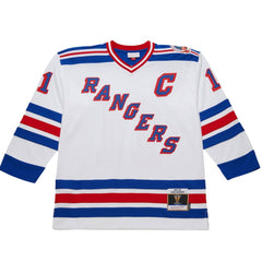 Mark Messier New York Rangers 1993-94 Power Play Jersey - White - NHL 201979137