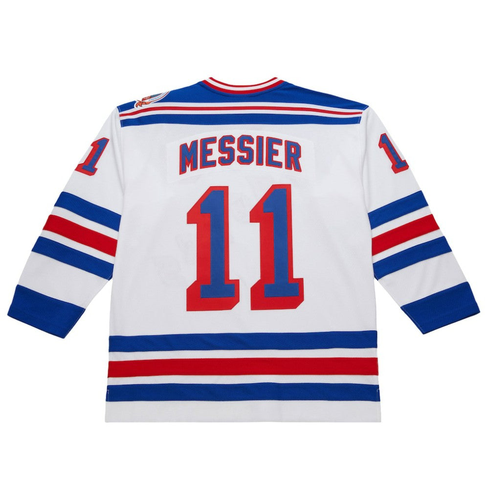 Mark Messier New York Rangers 1993-94 Power Play Jersey - White - NHL 201979137
