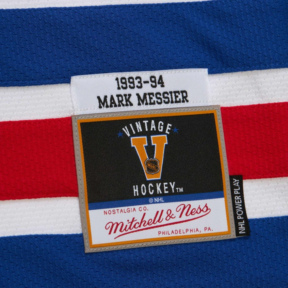 Mark Messier New York Rangers 1993-94 Power Play Jersey - White - NHL 201979137