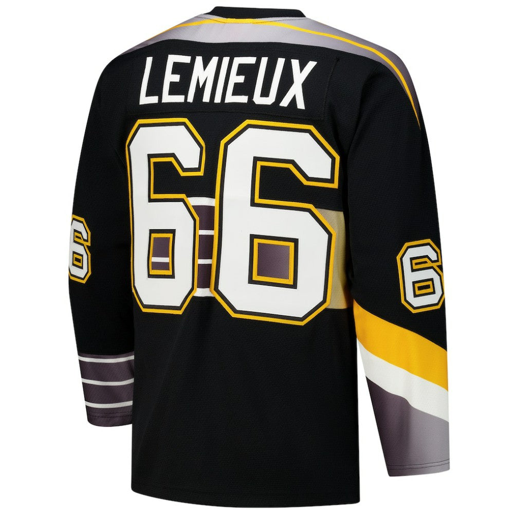 Mario Lemieux Pittsburgh Penguins 1996-97 Power Play Jersey - Black - NHL 201979139