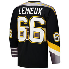 Mario Lemieux Pittsburgh Penguins 1996-97 Power Play Jersey - Black - NHL 201979139