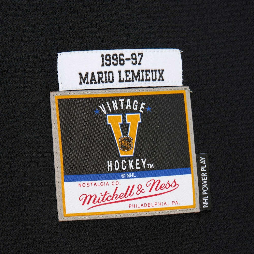 Mario Lemieux Pittsburgh Penguins 1996-97 Power Play Jersey - Black - NHL 201979139