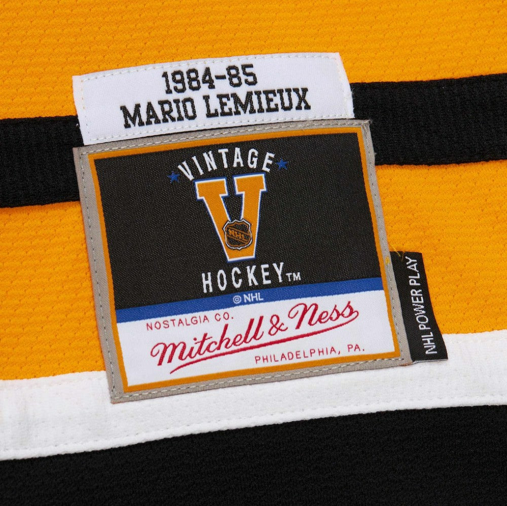 Mario Lemieux Pittsburgh Penguins 1984-85 Power Play Jersey - Gold - NHL 201979143