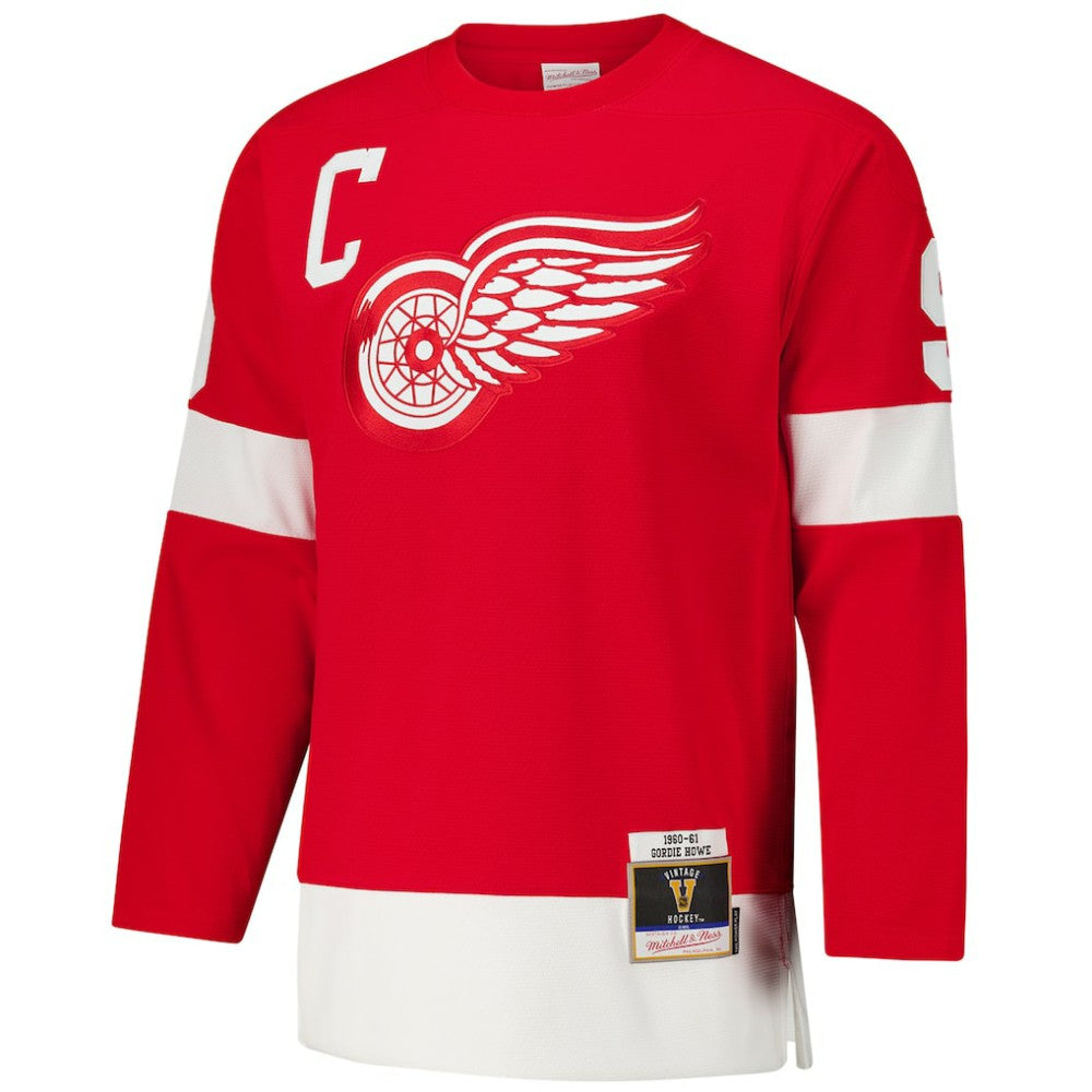 Gordie Howe Detroit Red Wings 1960-61 Power Play Jersey - Red - NHL 201979148