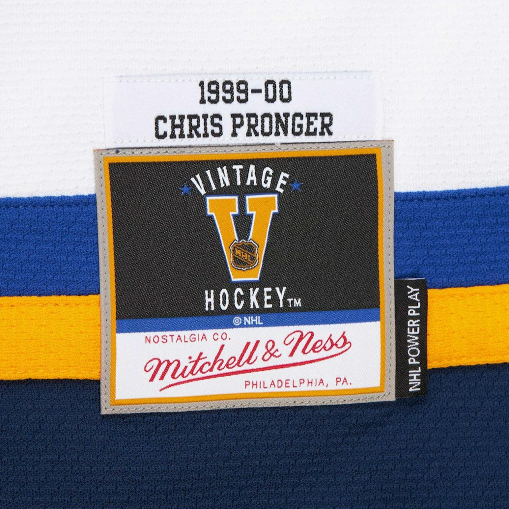 Chris Pronger St. Louis Blues 1999-00 Power Play Jersey - White - NHL 201979150