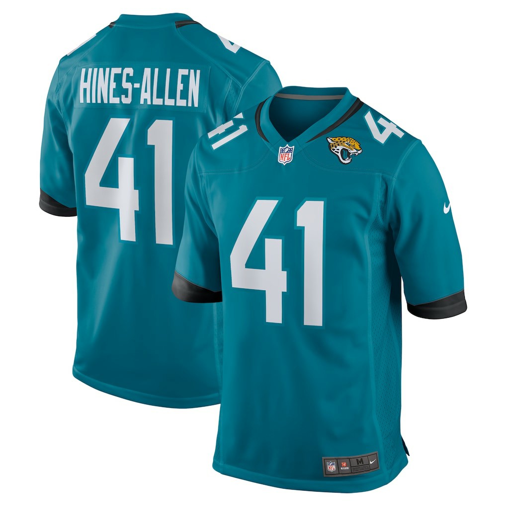 Nike Josh Hines-Allen Jacksonville Jaguars Player Game Jersey Teal