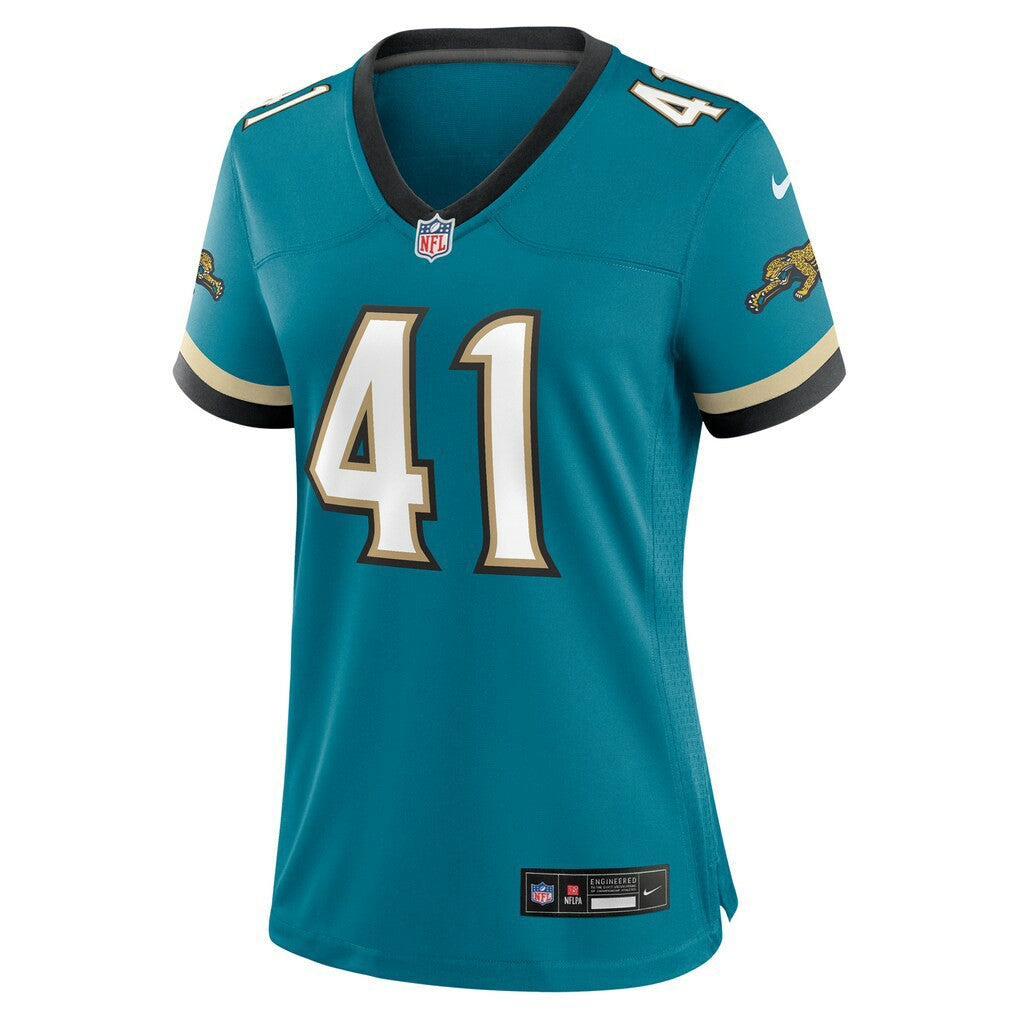 Nike Josh Hines-Allen Jacksonville Jaguars Women's Prowler Throwback Game Jersey Teal