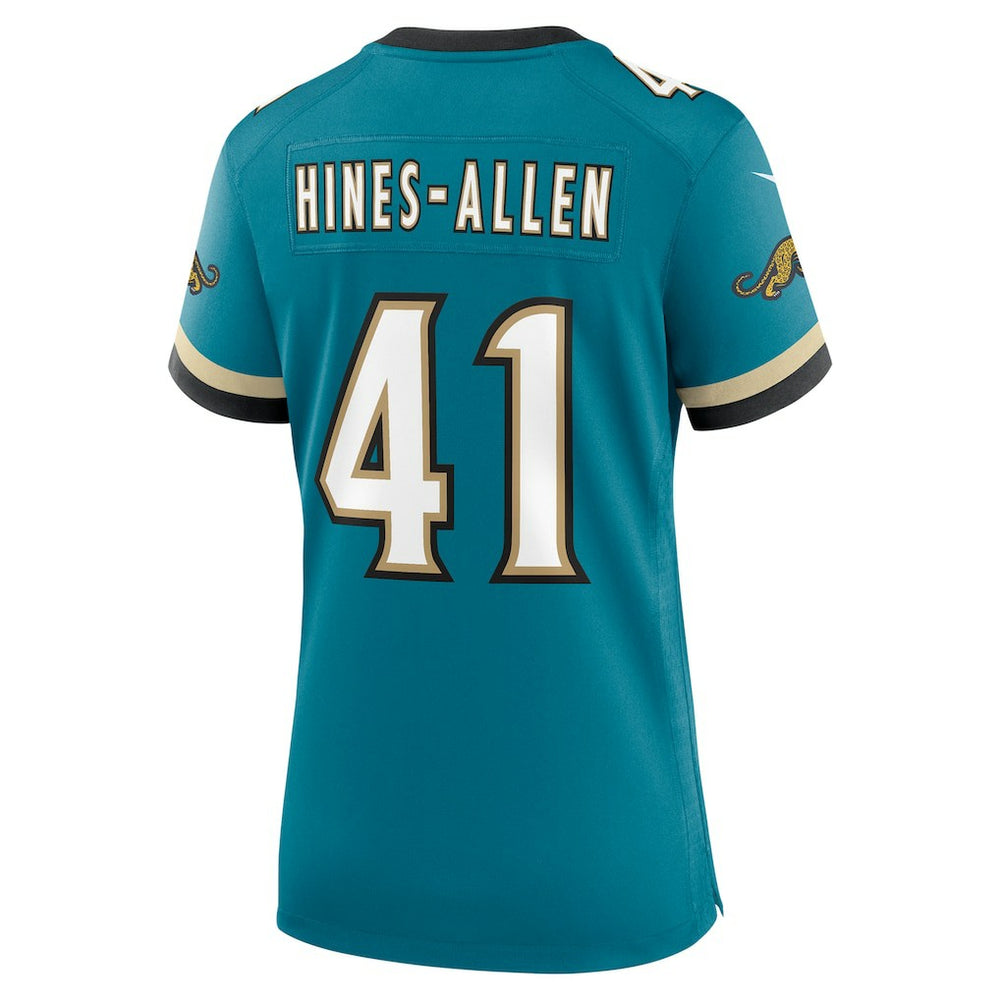 Nike Josh Hines-Allen Jacksonville Jaguars Women's Prowler Throwback Game Jersey Teal