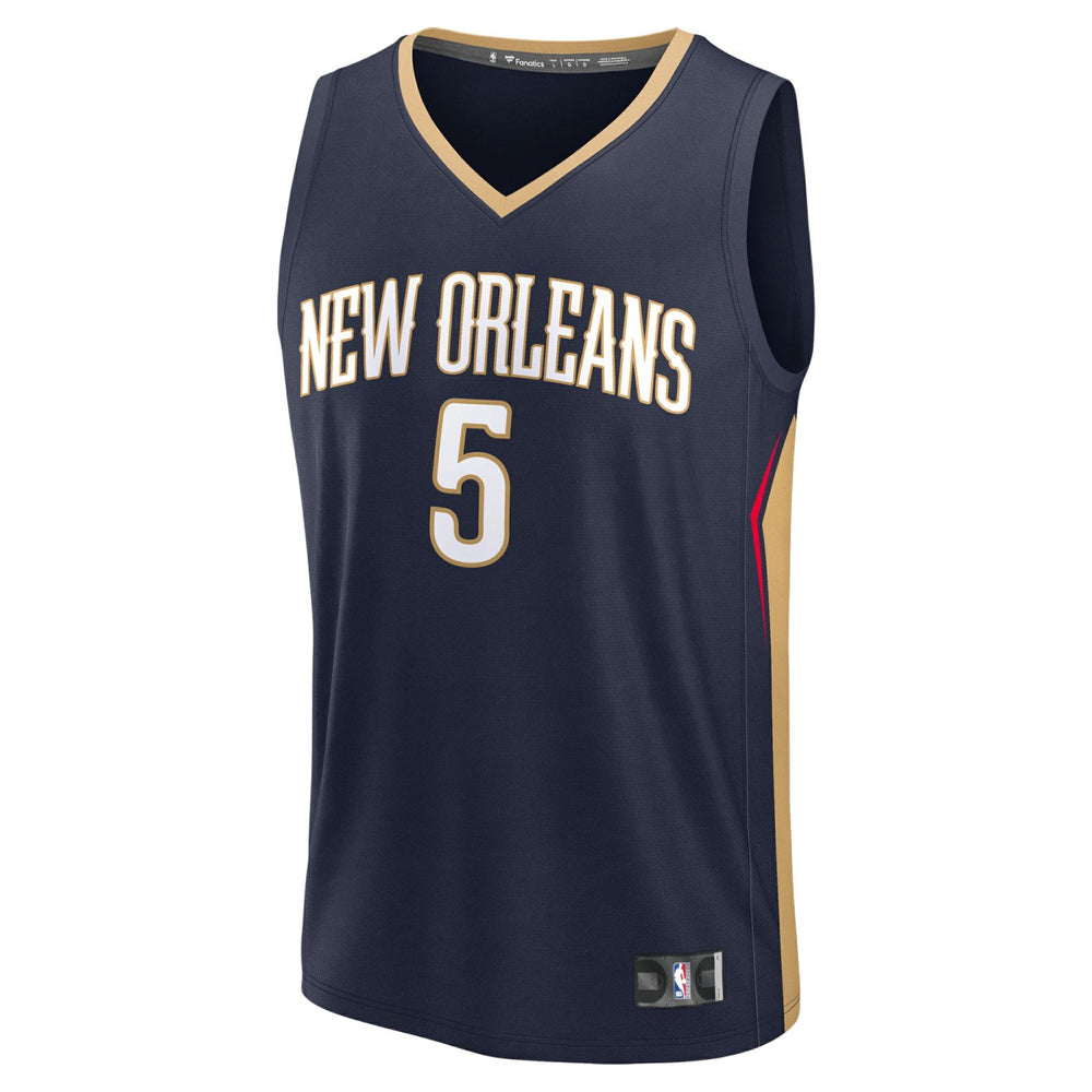 Dejounte Murray New Orleans Pelicans Fast Break Replica Player Jersey Icon Edition Navy | Fanatics outlet