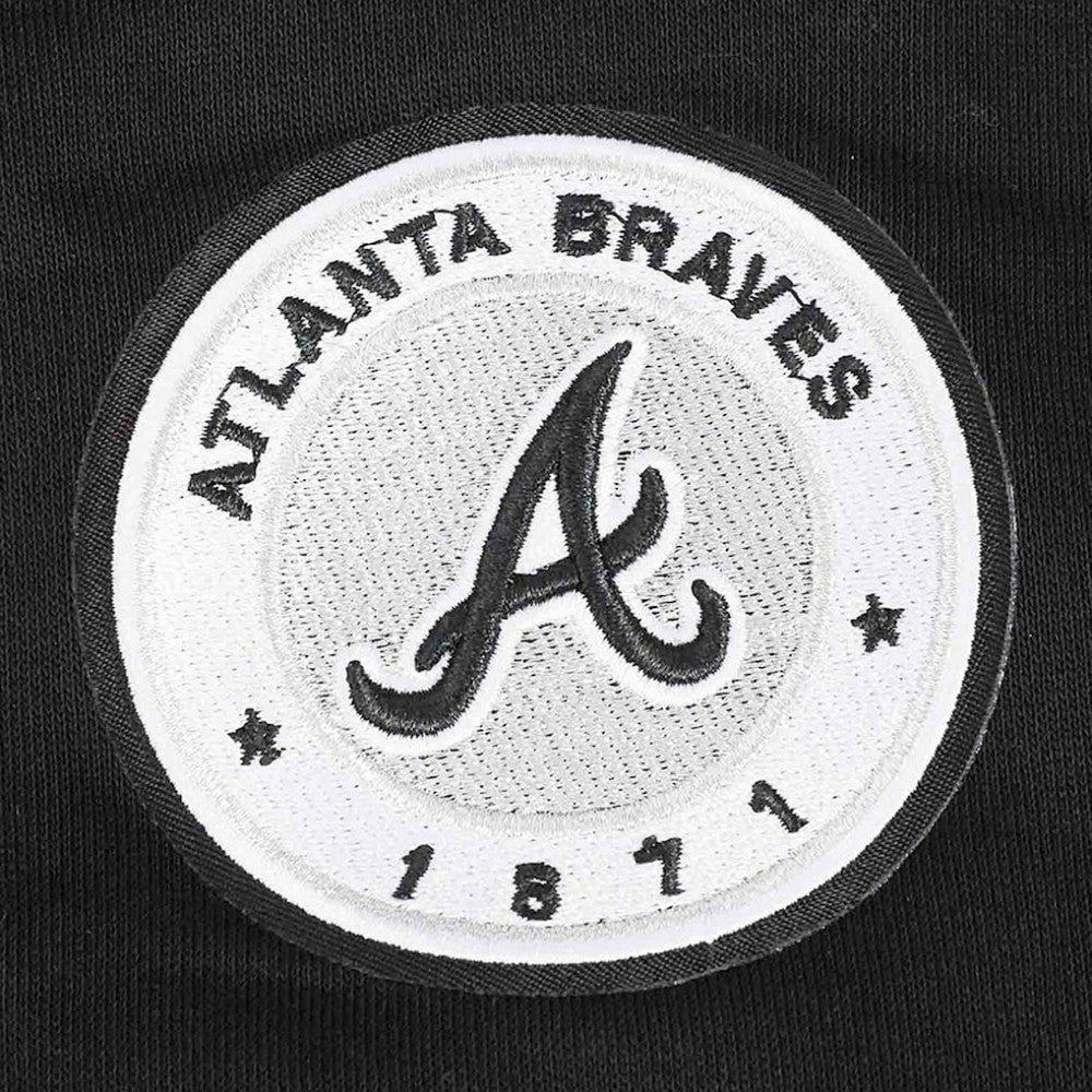 Atlanta Braves Pro Standard Women's Pearl Cropped Pullover Sweatshirt
 - Black - MLB Lifestyle