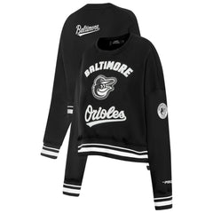 Baltimore Orioles Pro Standard Women's Pearl Cropped Pullover Sweatshirt
 - Black - MLB on Sale