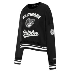 Baltimore Orioles Pro Standard Women's Pearl Cropped Pullover Sweatshirt
 - Black - MLB on Sale
