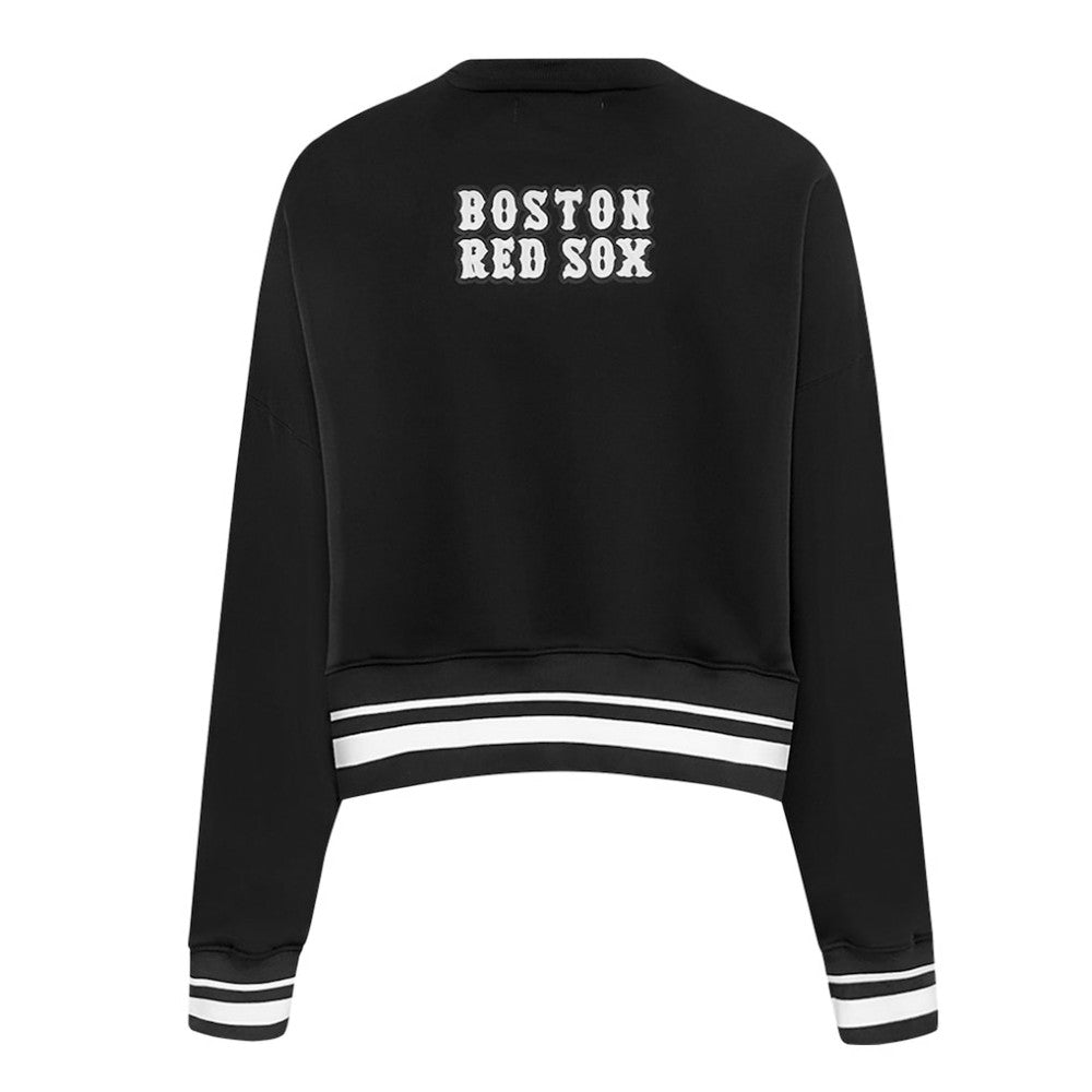 Boston Red Sox Pro Standard Women's Pearl Cropped Pullover Sweatshirt
 - Black - MLB Online