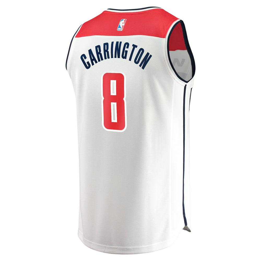 Carlton Carrington Washington Wizards Fast Break Replica Player Jersey Association Edition White | Fanatics US
