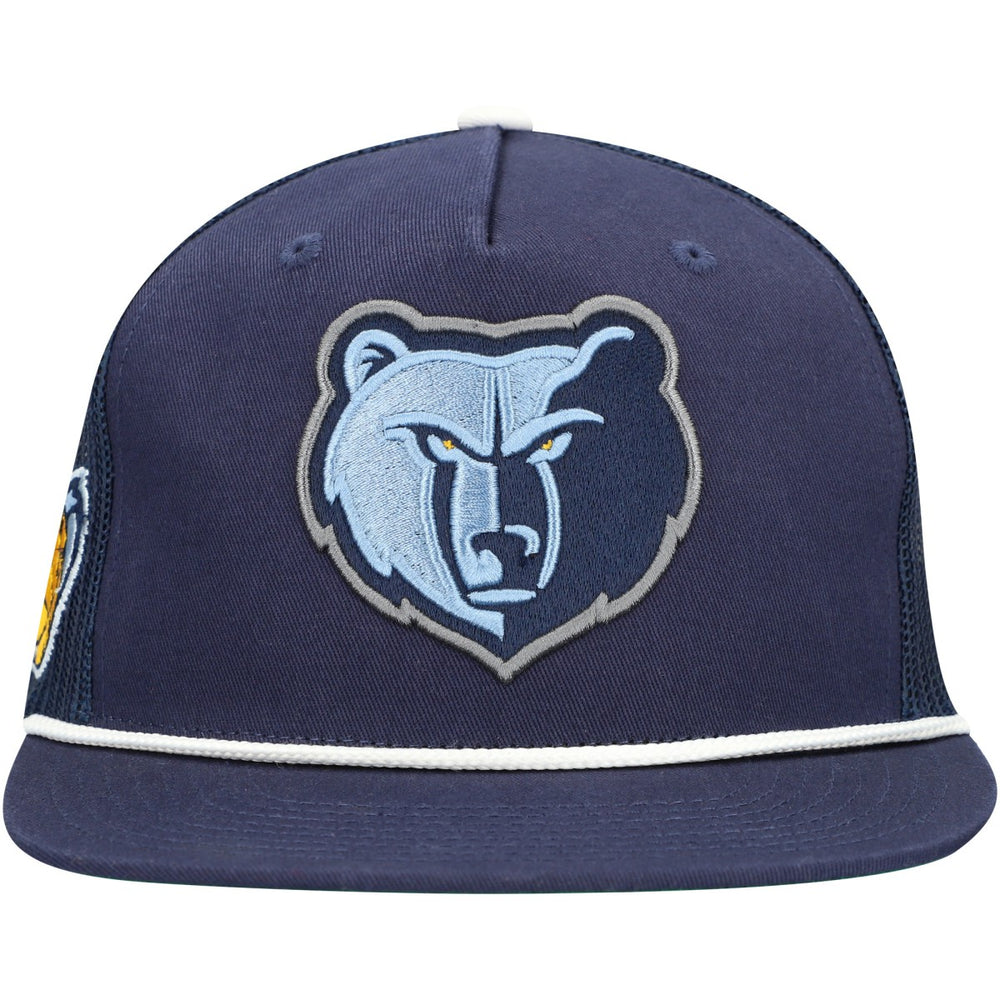 Memphis Grizzlies Roper Trucker Snapback Hat Navy | Mitchell & Ness outlet