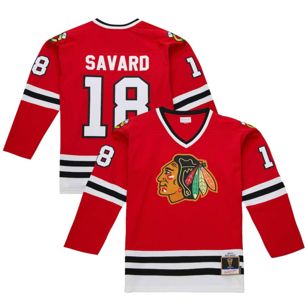 Denis Savard Chicago Blackhawks 1980-81 Power Play Jersey - Scarlet - NHL 201982584
