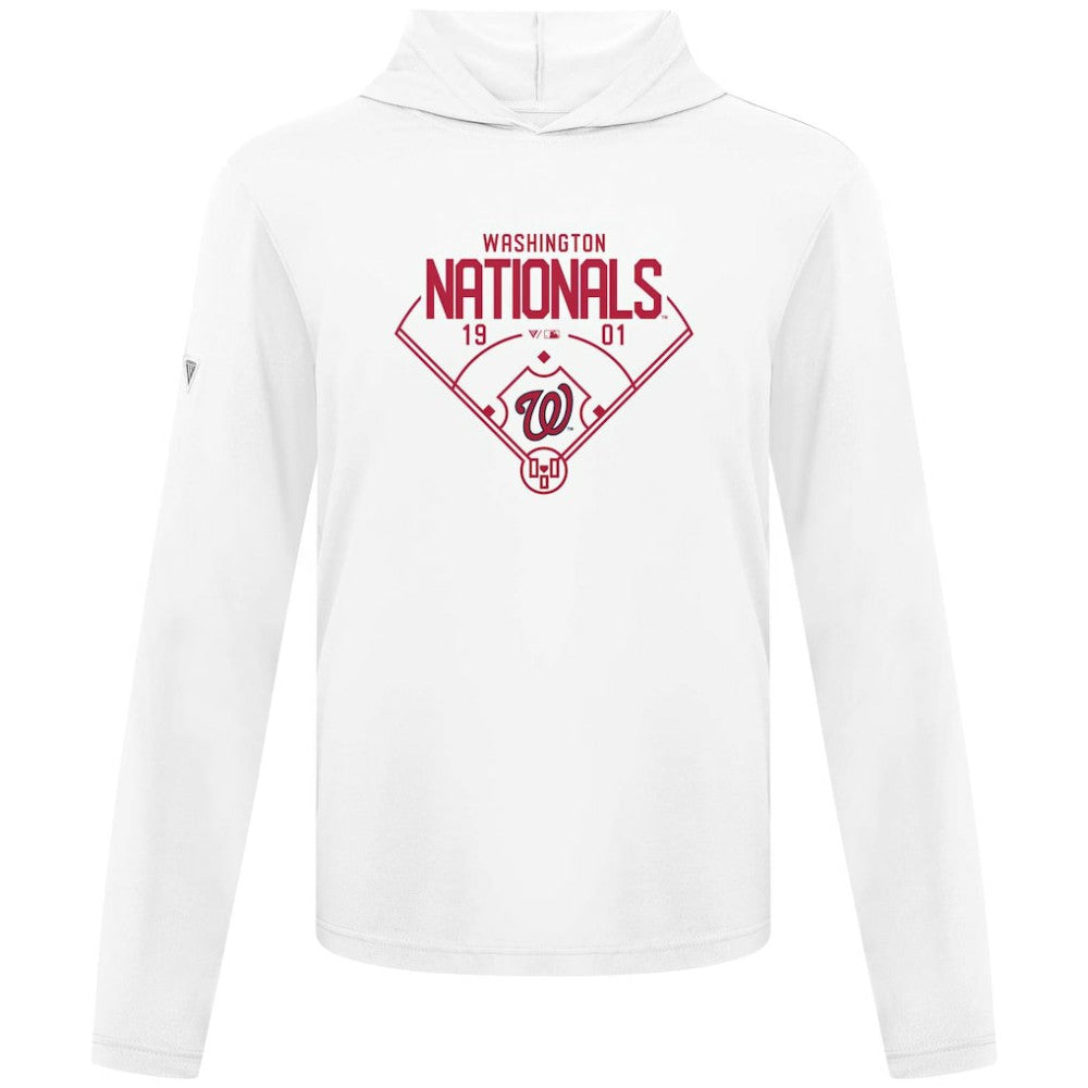 Washington Nationals Levelwear Anthem Home Field Pullover Hoodie - White - MLB Lifestyle