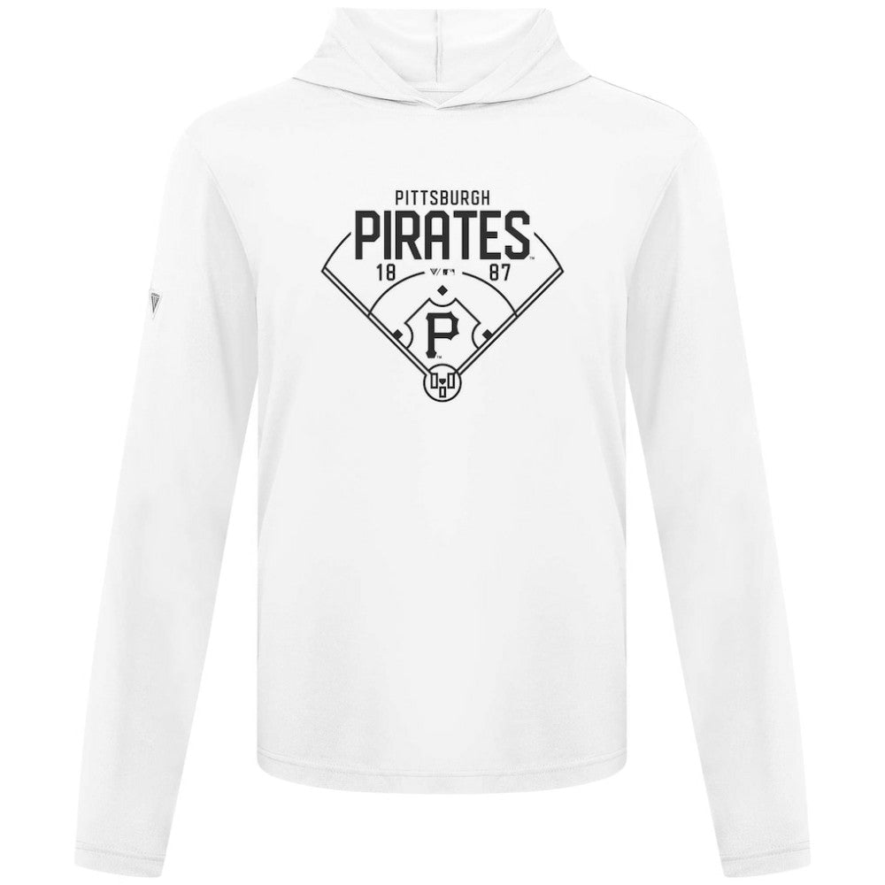 Pittsburgh Pirates Levelwear Anthem Home Field Pullover Hoodie - White - MLB Discount