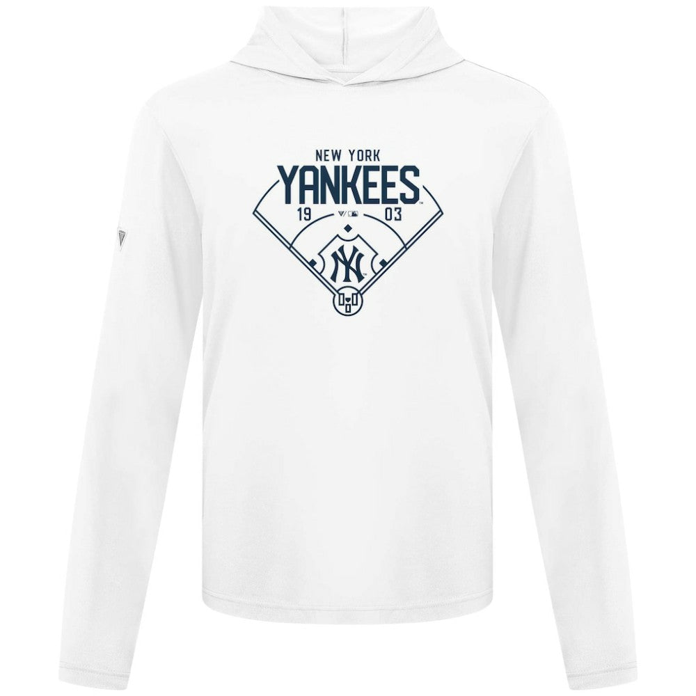 New York Yankees Levelwear Anthem Home Field Pullover Hoodie - White - MLB Lifestyle