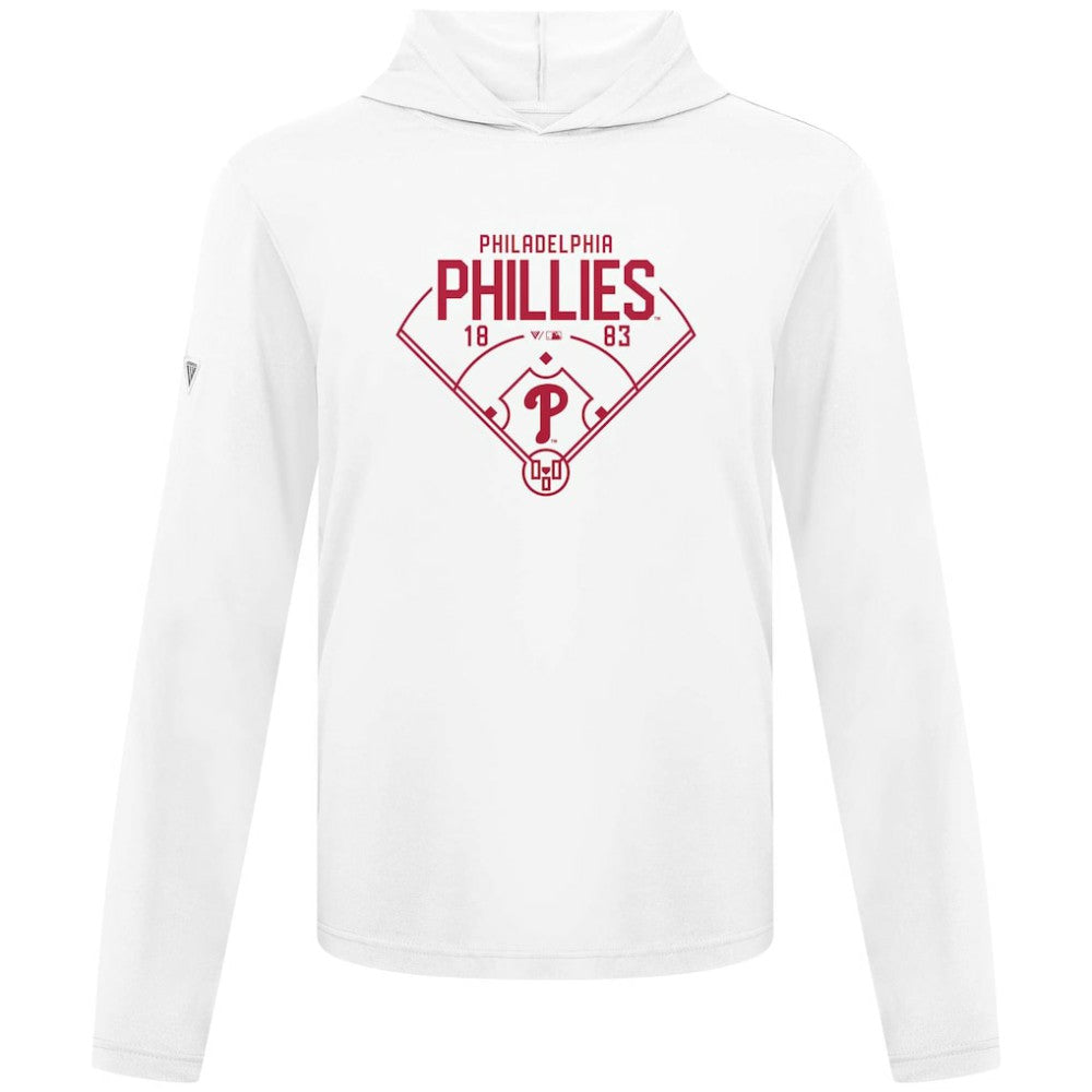 Philadelphia Phillies Levelwear Anthem Home Field Pullover Hoodie - White - MLB Lifestyle