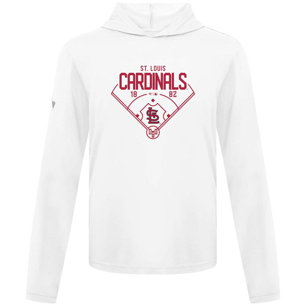 St. Louis Cardinals Levelwear Anthem Home Field Pullover Hoodie - White - MLB on Sale