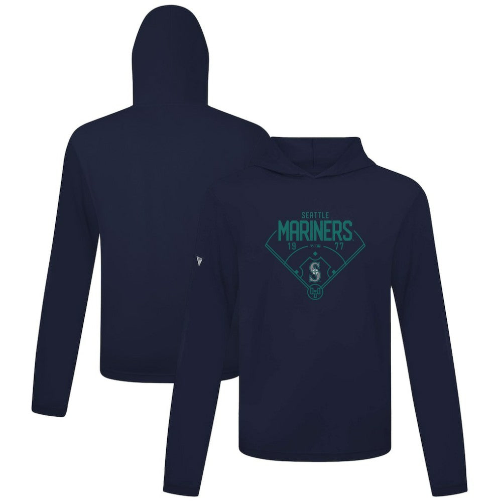 Seattle Mariners Levelwear Anthem Home Field Pullover Hoodie - Navy - MLB on Sale