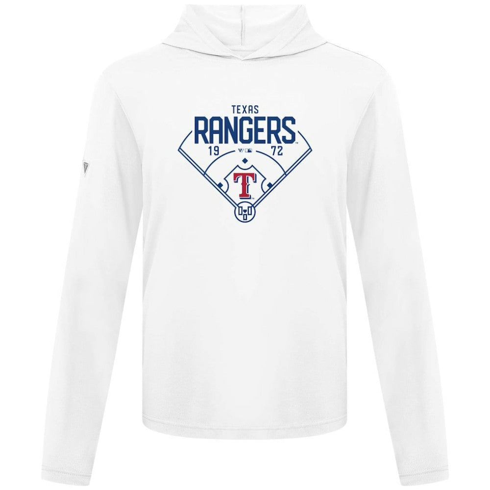 Texas Rangers Levelwear Anthem Home Field Pullover Hoodie - White - MLB Discount