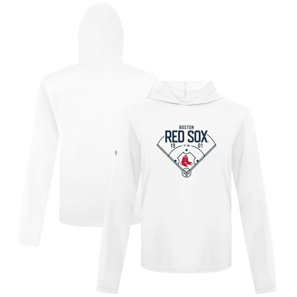 Boston Red Sox Levelwear Anthem Home Field Pullover Hoodie - White - MLB Discount