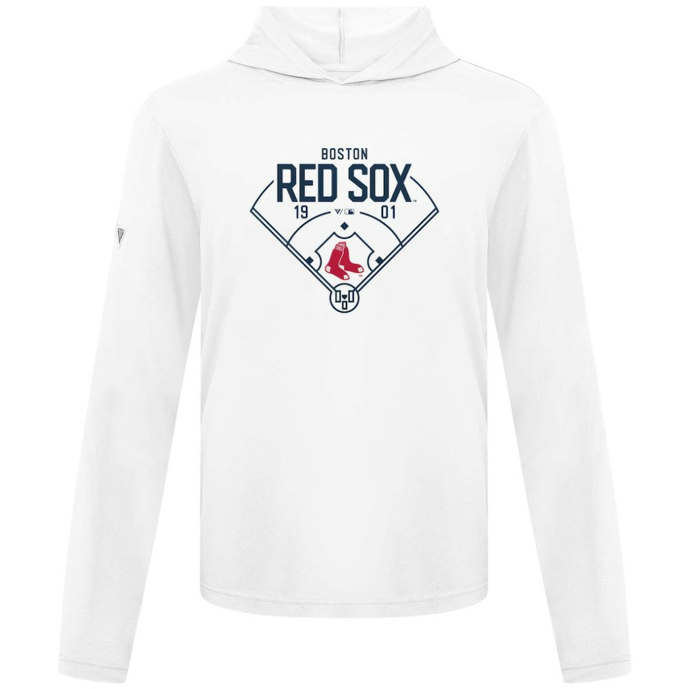 Boston Red Sox Levelwear Anthem Home Field Pullover Hoodie - White - MLB Discount