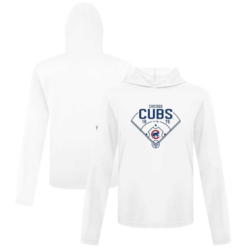 Chicago Cubs Levelwear Anthem Home Field Pullover Hoodie - White - MLB Sale