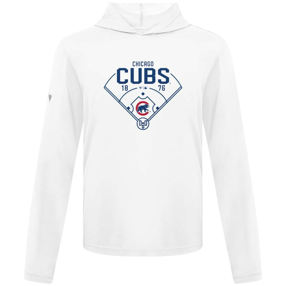 Chicago Cubs Levelwear Anthem Home Field Pullover Hoodie - White - MLB Sale