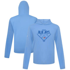 Toronto Blue Jays Levelwear Anthem Home Field Pullover Hoodie - Light Blue - MLB Discount