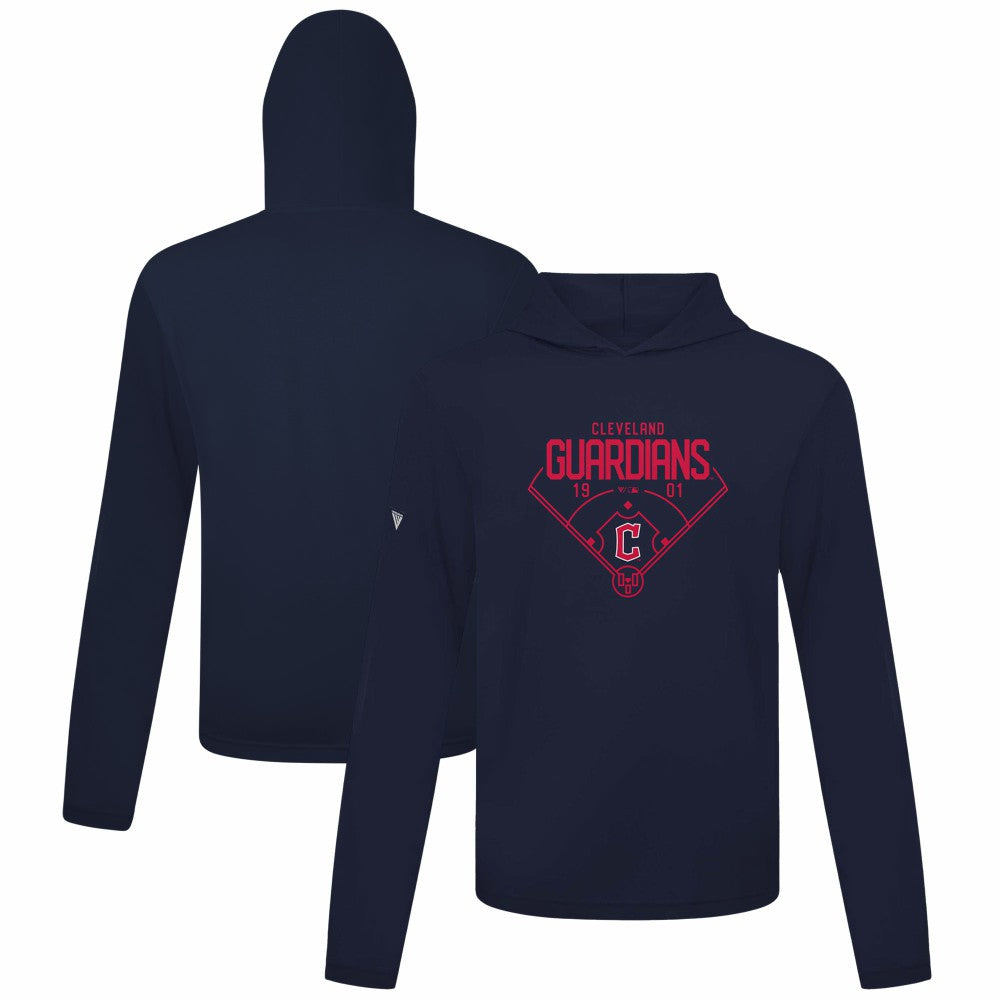 Cleveland Guardians Levelwear Anthem Home Field Pullover Hoodie - Navy - MLB on Sale