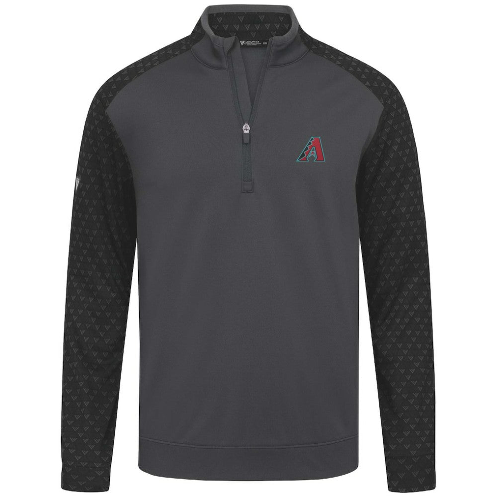Arizona Diamondbacks Levelwear Aztec Insignia 2.0 Quarter-Zip Pullover Top - Charcoal - MLB Online