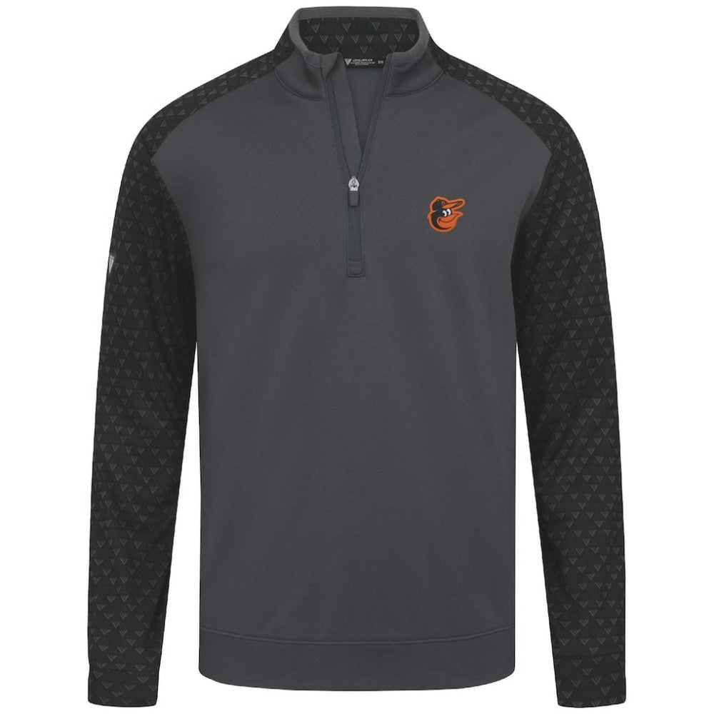 Baltimore Orioles Levelwear Aztec Insignia 2.0 Quarter-Zip Pullover Top - Charcoal - MLB Online