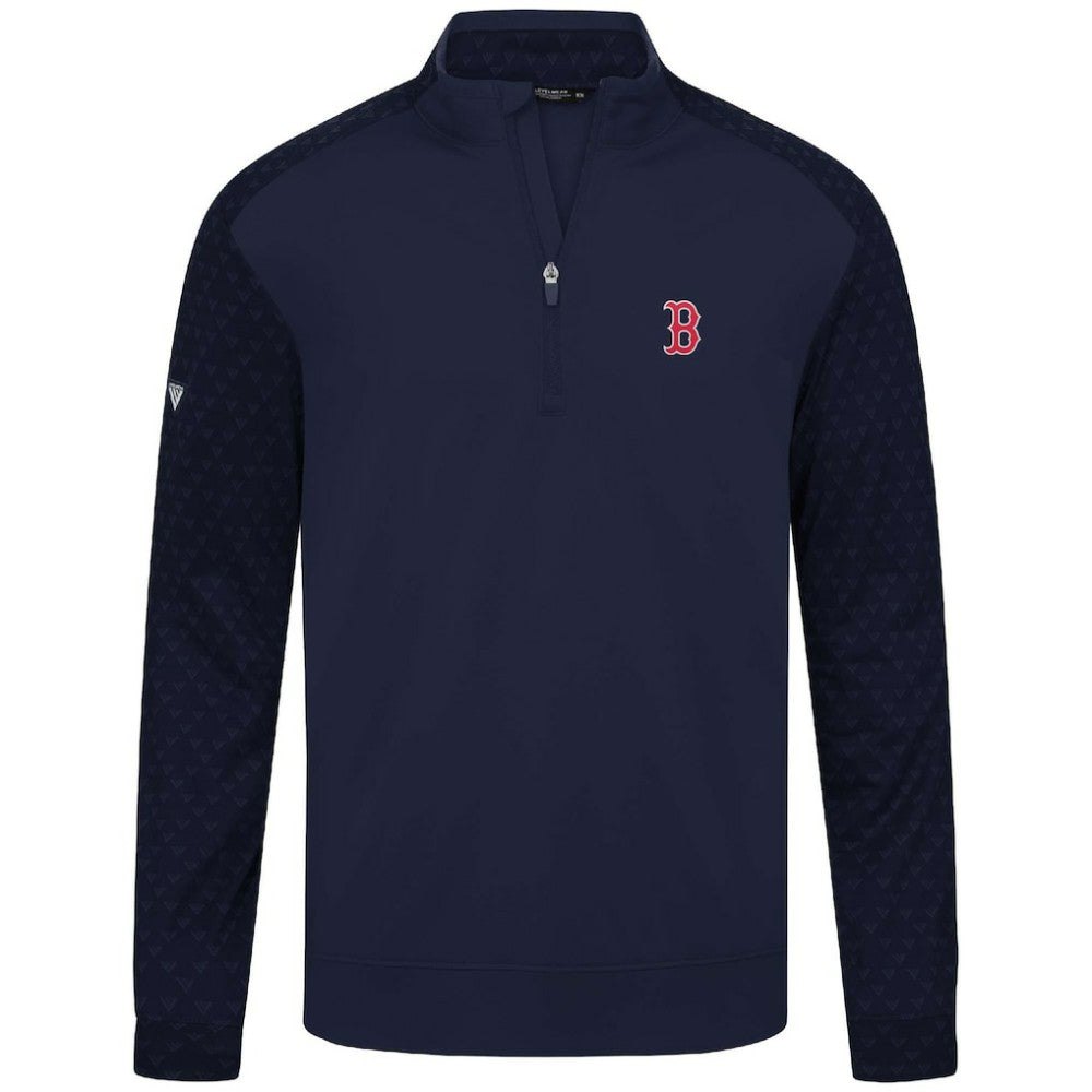 Boston Red Sox Levelwear Aztec Insignia 2.0 Quarter-Zip Pullover Top - Navy - MLB Sale
